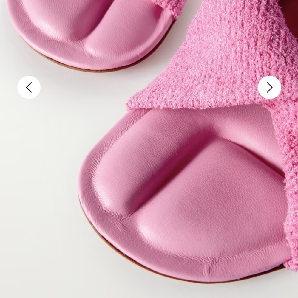 ‼️SOLD on VC‼️JACQUEMUS "LES MULES BAGNU" TERRY CLOTH SANDALS - Picture 10 of 17